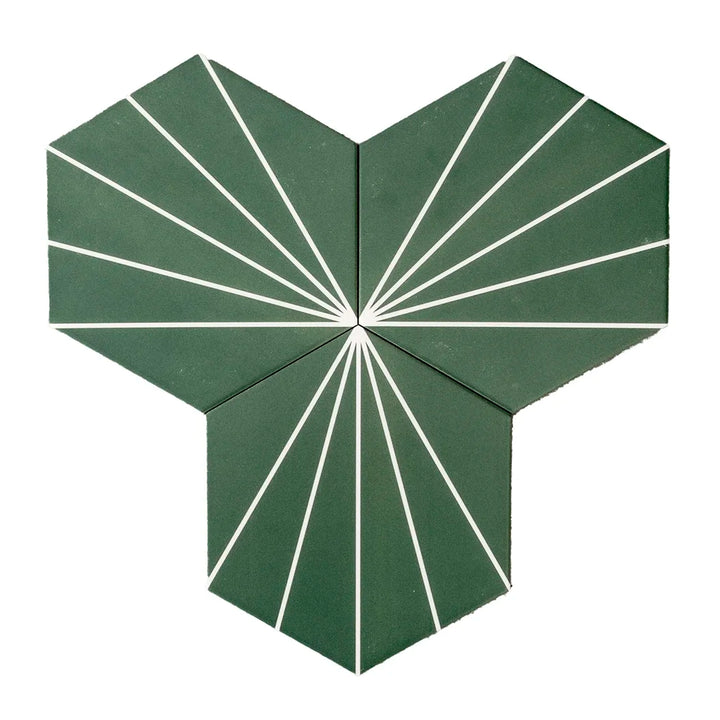 The Vivid Collection Cermic Hex Wall/Floor Tiles