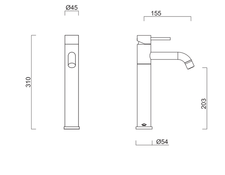 Gareth Ashton Alfresco 316 High Basin Mixer