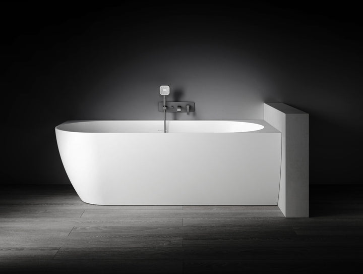 Kaskade Eleni VX106-1700 Corner Back to Wall Stone Bath Right Hand with Overflow