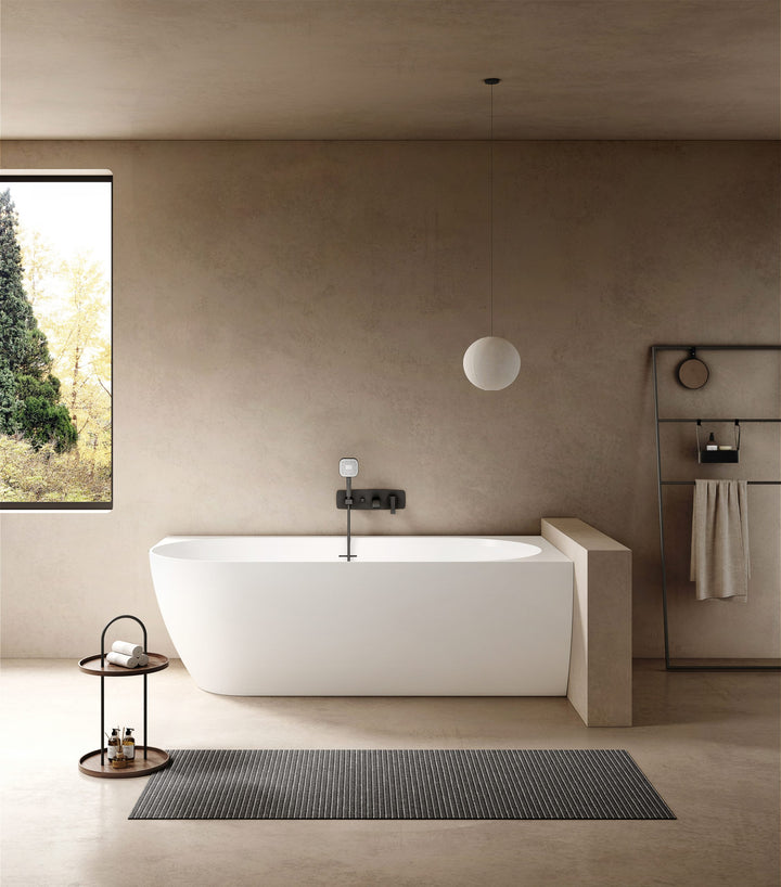 Kaskade Eleni VX106-1700 Corner Back to Wall Stone Bath Right Hand with Overflow