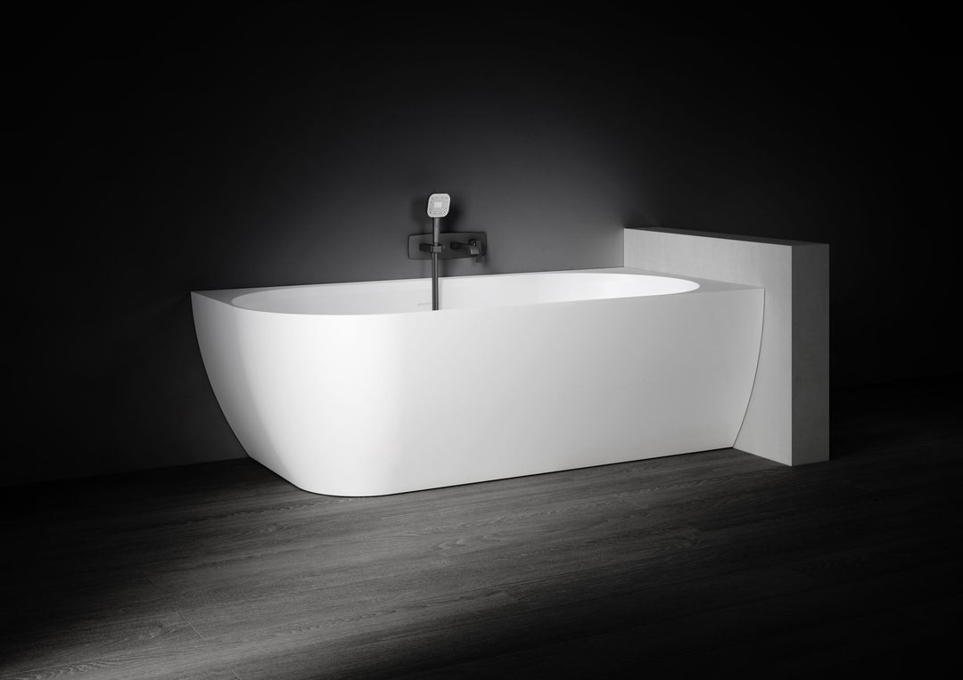 Kaskade Eleni VX106-1700 Corner Back to Wall Stone Bath Right Hand with Overflow