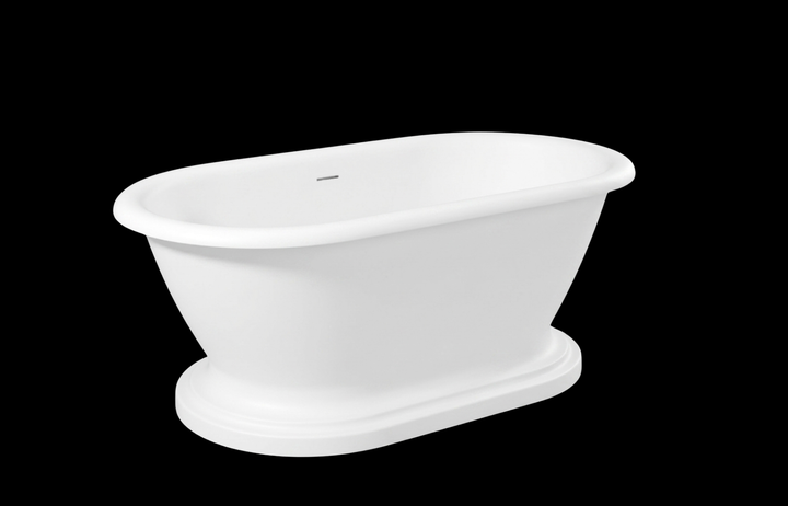 Kaskade Zipporah VX31 1778 Freestanding Stone Bath with Overflow