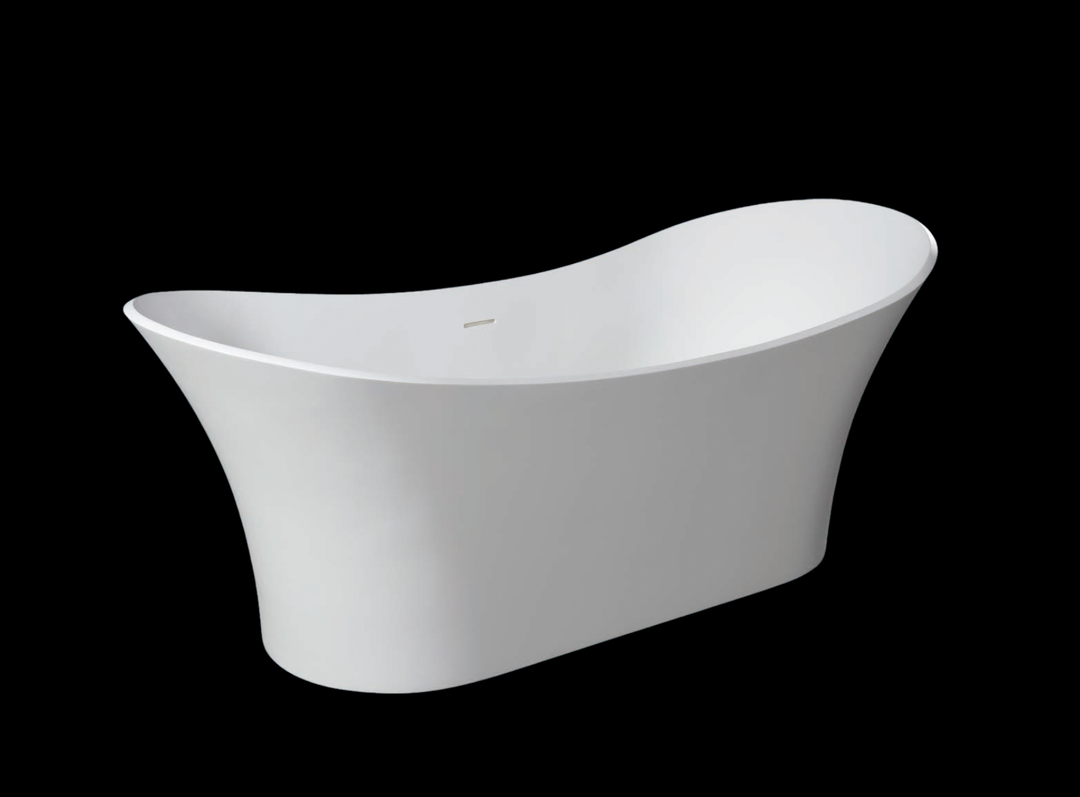 Kaskade Yael VX32-1725 Freestanding Stone Bath with Overflow
