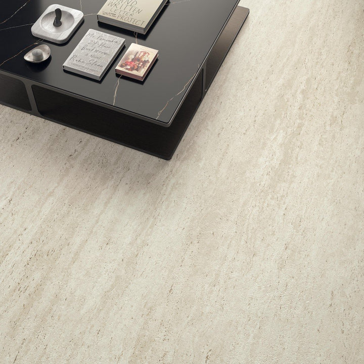 Vienna White Italian Travertine Porcelain 600x1200