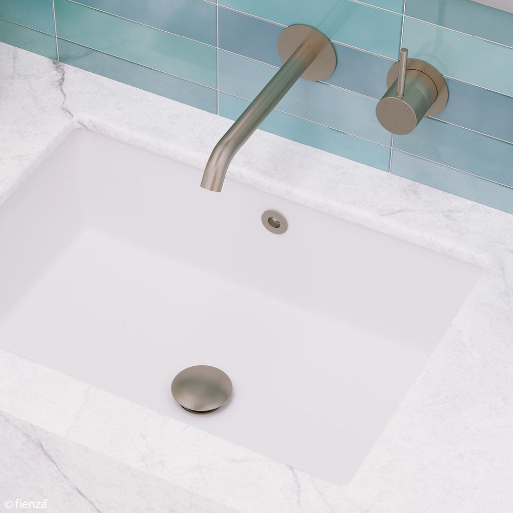 Fienza Universal Pop-Up / Pull-Out Basin Waste, Brushed Nickel