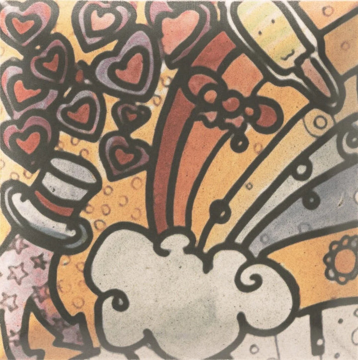 York Multi Colour Mix Decor Matt Tile 150x150mm