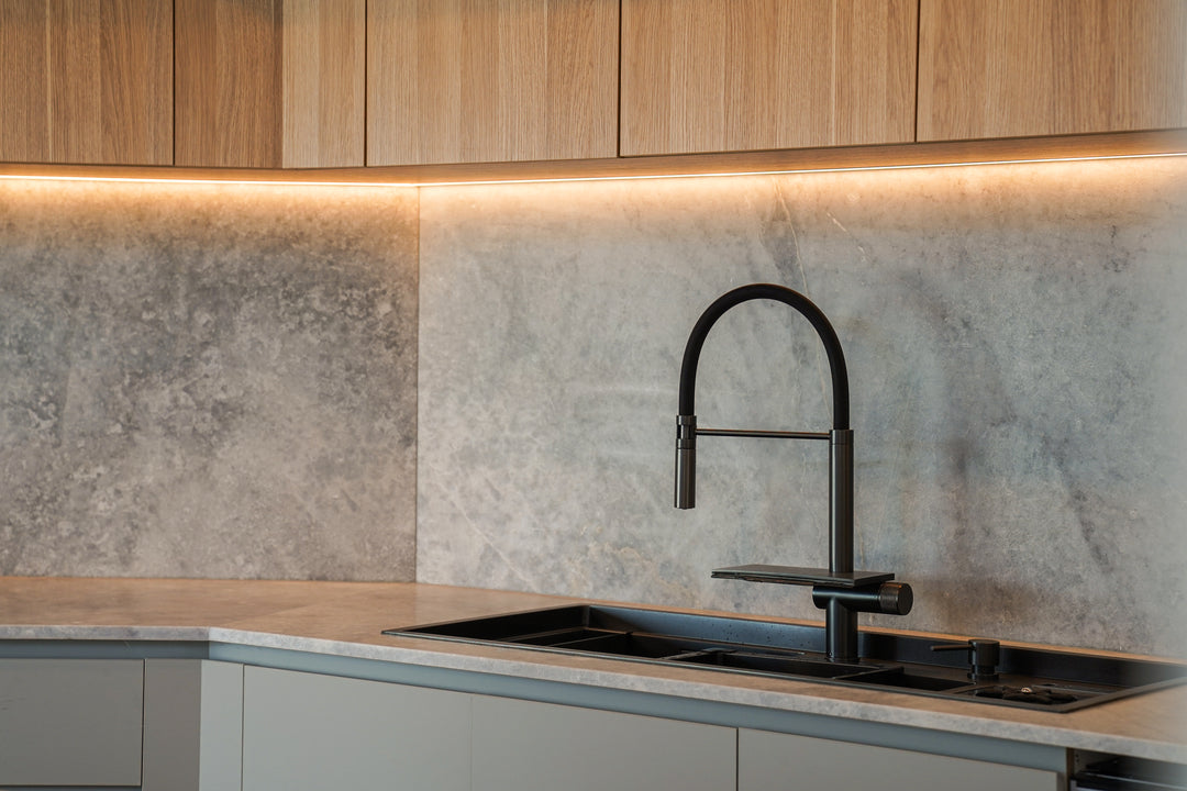 Alia Double Bowl Smart Sink Gunmetal Grey