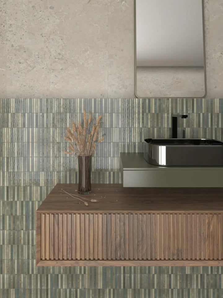Kit-Kat Japanese Inspired Porcelain Mosaic 115x231mm