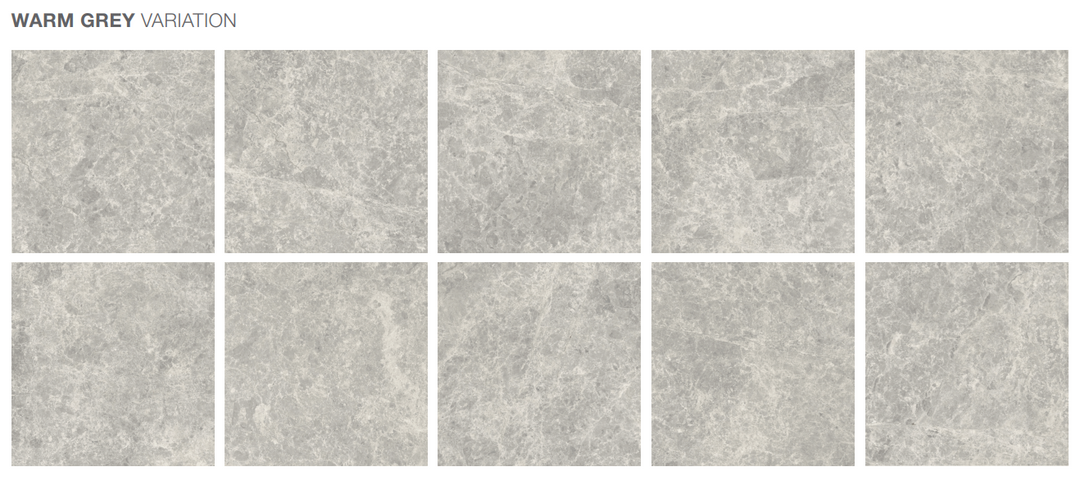 Arlo Series Warm Grey Stone Look Porcelain Tiles