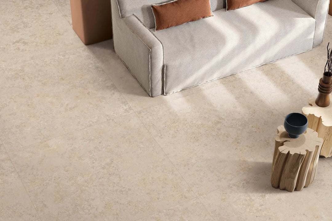 The Poetry Porcelain Limestone Tile Collection