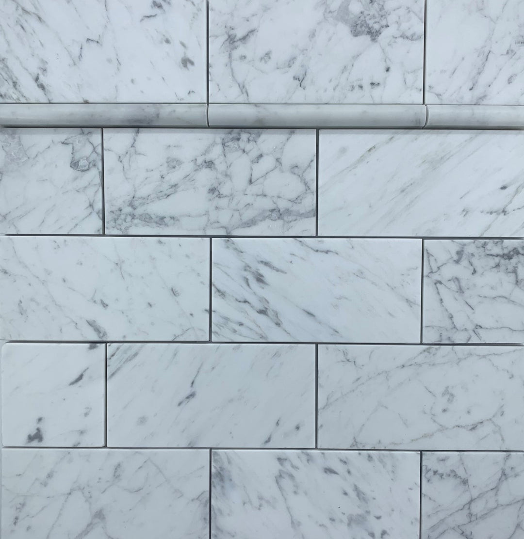 Subway Carrara Stone Honed 150x75mm Mosaic