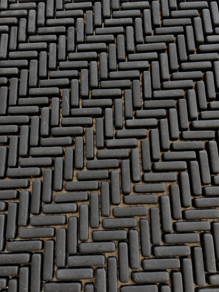 The Micro Glass Herringbone Mosaic Collection