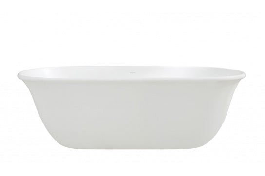 Turner Hastings Blanche TitanCast Solid Surface Freestanding Bath - Satin Silk White