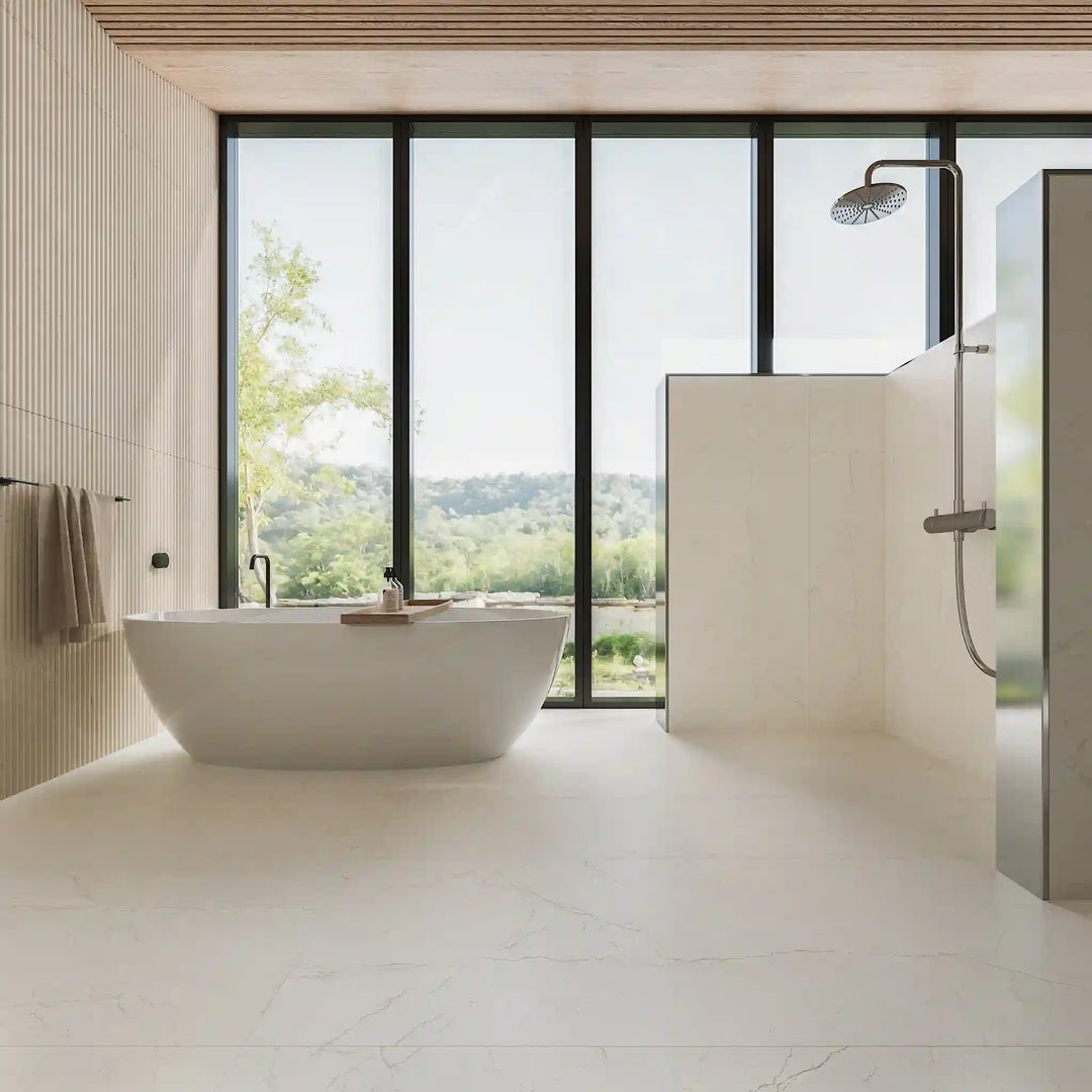 The Alabaste Botticino Look Matte Tile Collection