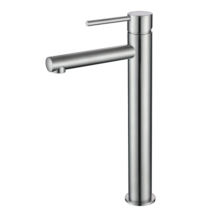 Black faucet on a white background.