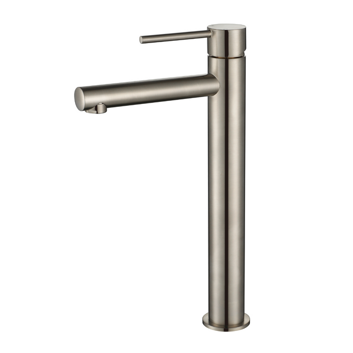 Black faucet on a white background