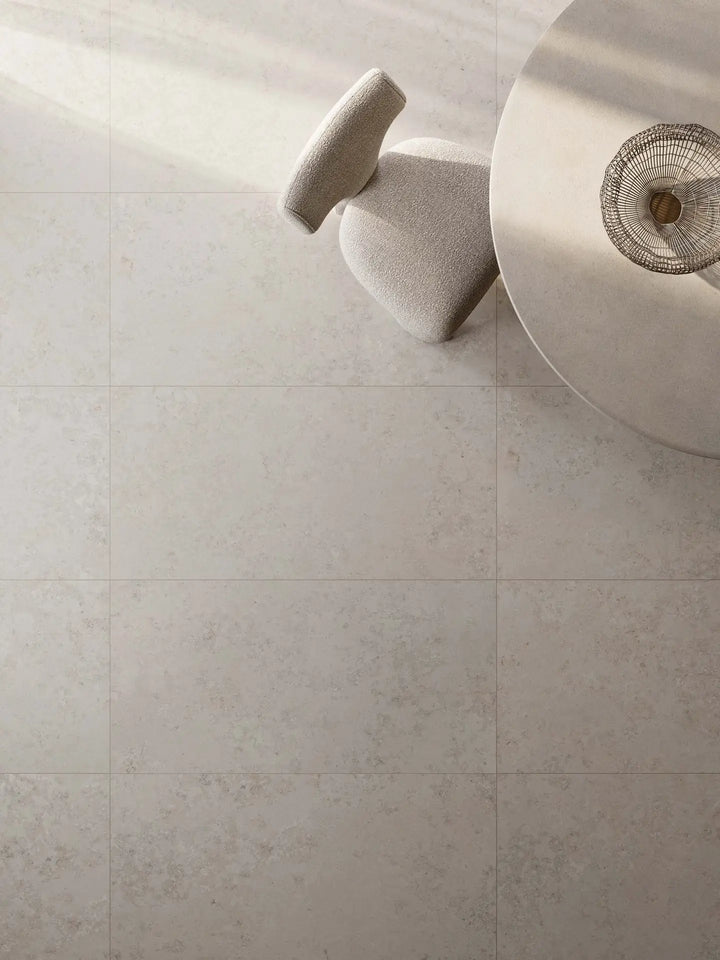 The Poetry Porcelain Limestone Tile Collection