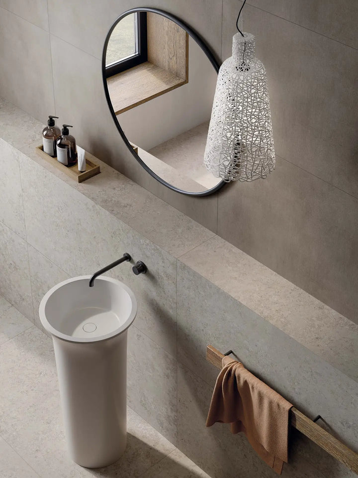 The Poetry Porcelain Limestone Tile Collection