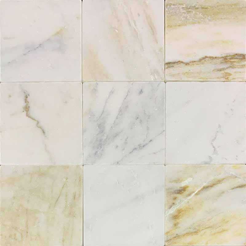 Calacatta Oro Royale Tumbled Marble Tiles