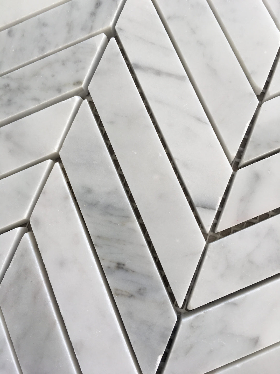 Carrara Chevron Mosaic
