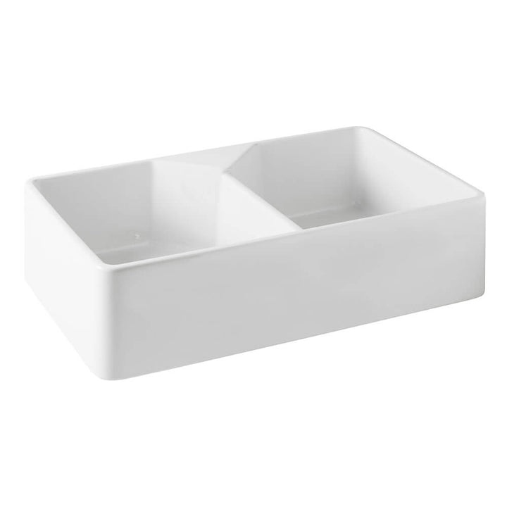 Turner Hastings Chester Double Flat Front Fine Fireclay Farmhouse Butler Sink Collection