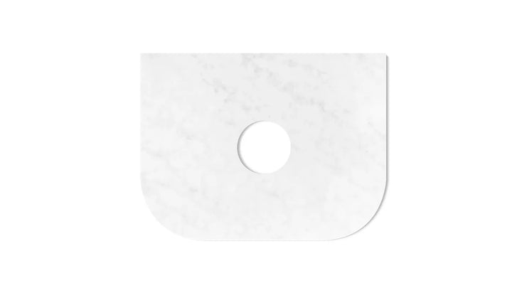 Otti Hampshire 600mm Satin White Wall Hung Curve Vanity