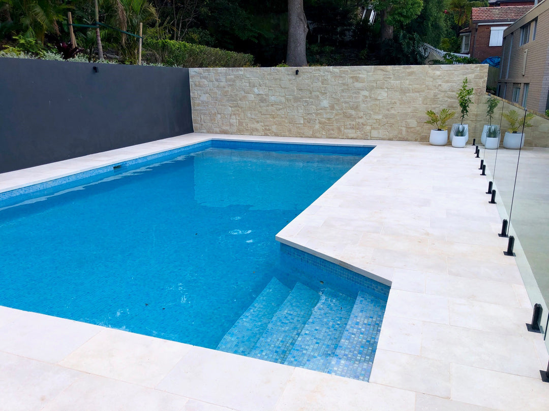 Crema Natural Limestone Sandblasted & Tumbled