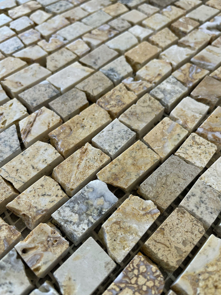 Domenico Travertine Rustic Mosaic Honed