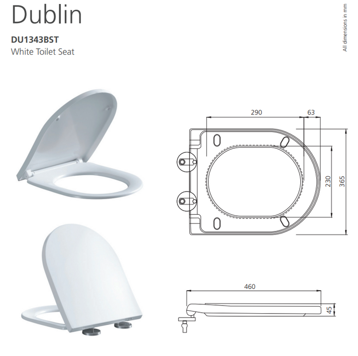Oliveri Dublin Back To Wall Toilet Suite