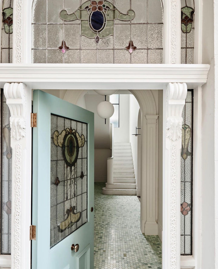 Peacock Marble Honed Small Hexagon Mosaic