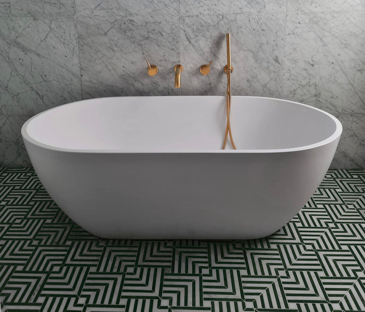 Chicago Indian Green with Carrara Mosaic