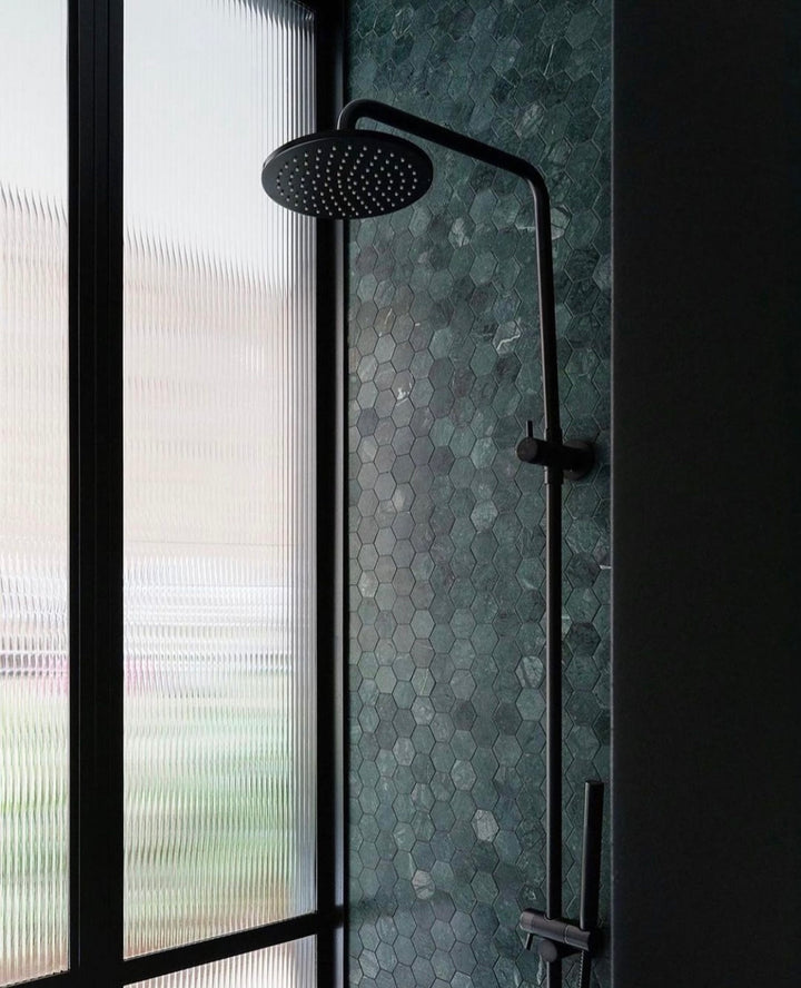 Indian Green Hexagon Mosaic