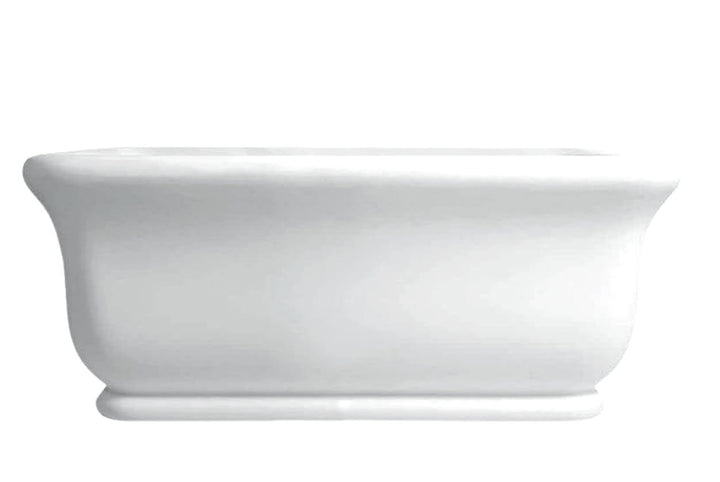 White ceramic bowl on a white background