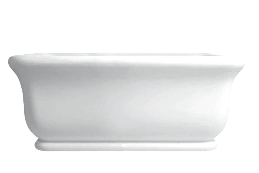 White ceramic bowl on a white background