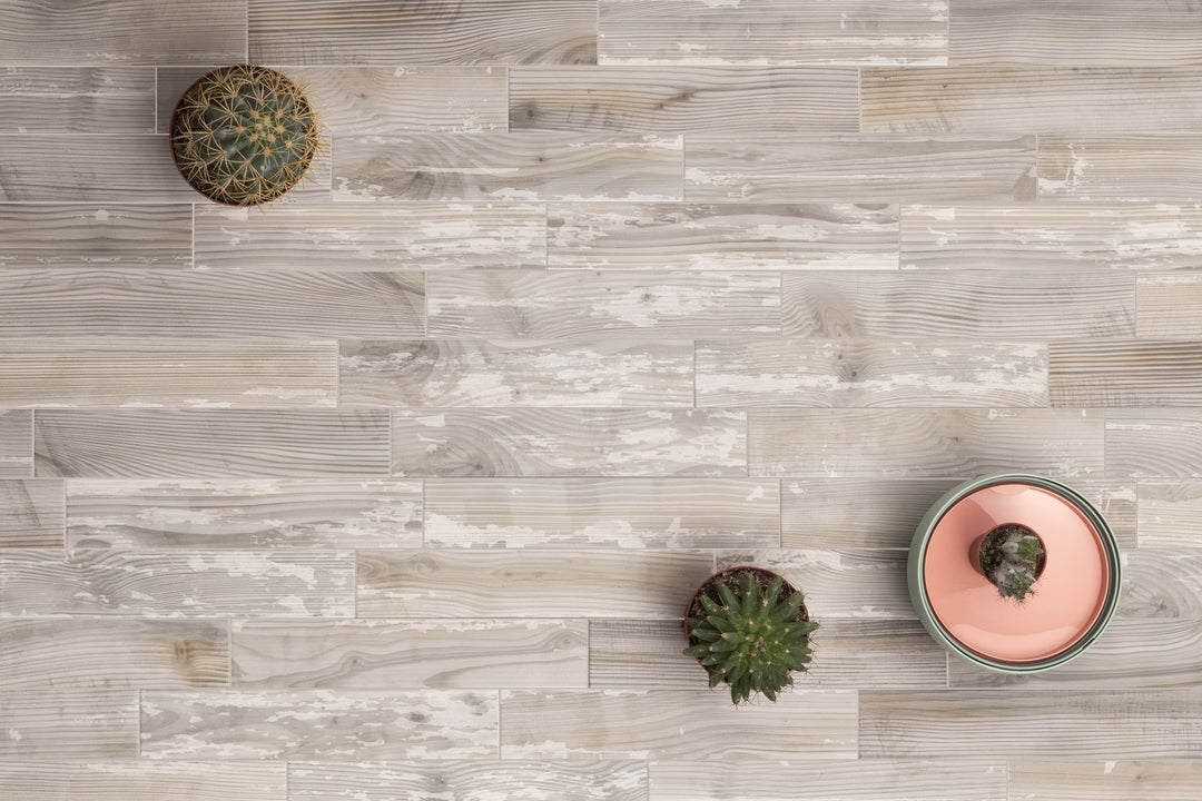 Wood-look Italian porcelain tile showcasing natural-timber inspired texture