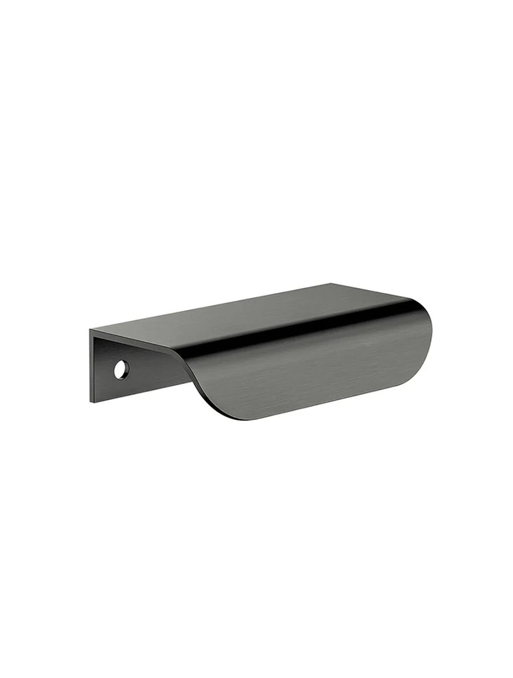 Meir Öppen Edge-Pull 75mm Cabinet Handle (Brushed)