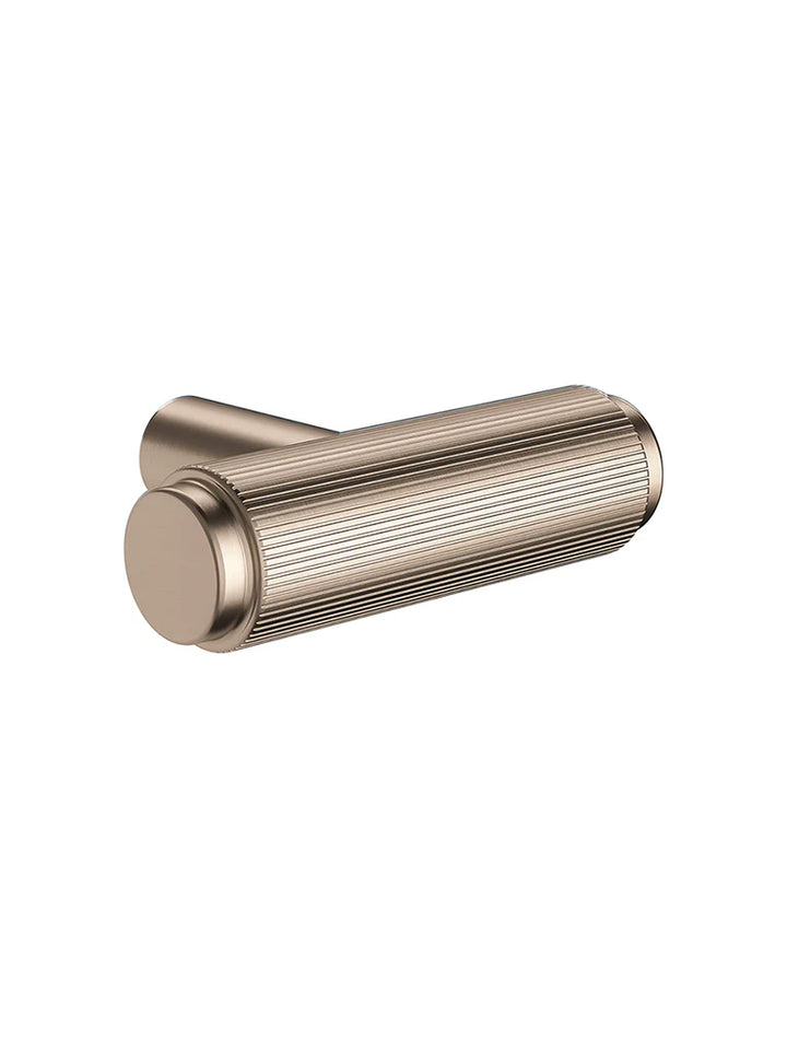Meir Öppen T-Pull Cabinet Handle (Linear Knurled)
