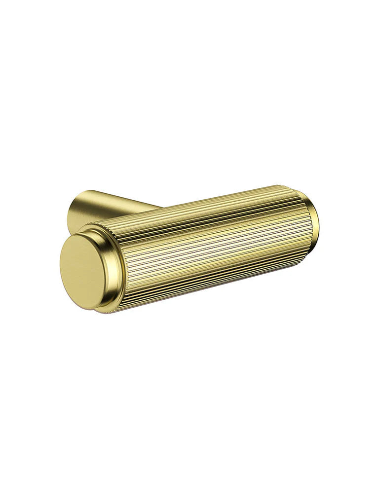 Meir Öppen T-Pull Cabinet Handle (Linear Knurled)