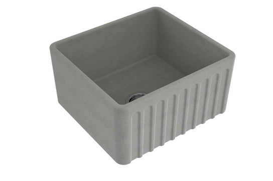 Turner Hastings Novi Fine Fireclay Concrete Look Farmhouse Butler Sink