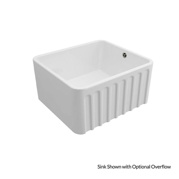 Turner Hastings Novi Fine Fireclay Gloss White Farmhouse Butler Sink