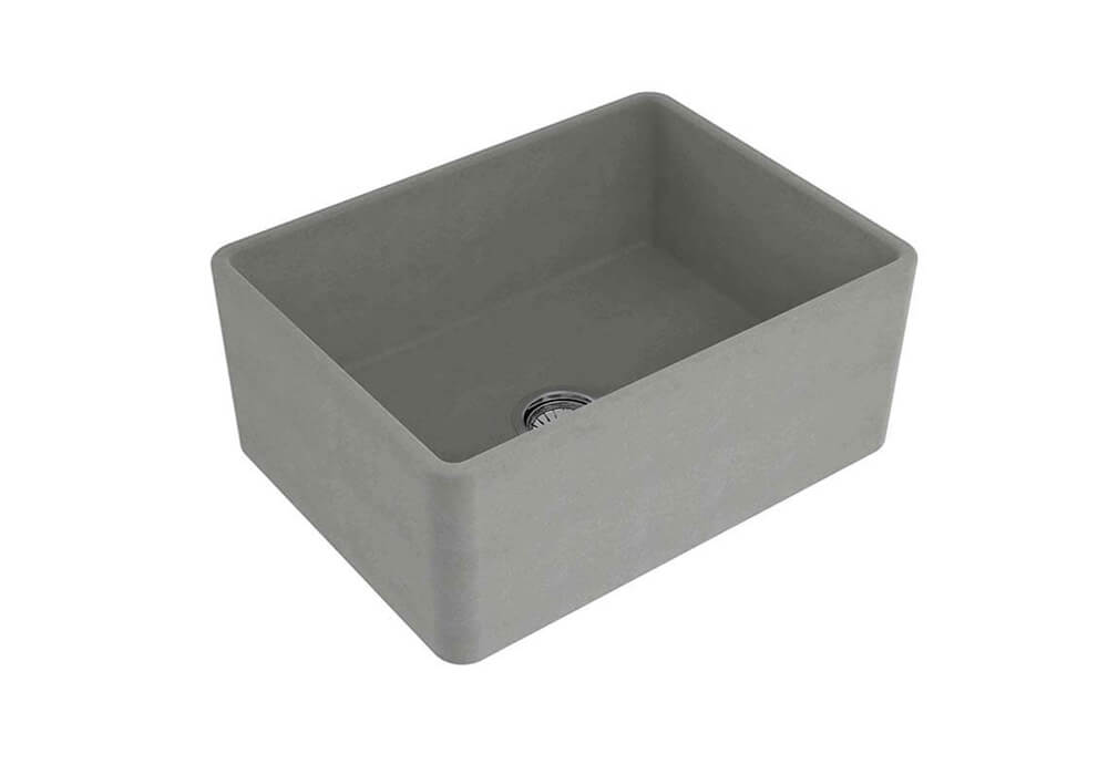 Novi Fine Fireclay Concrete Look Farmhouse Butler Sink
