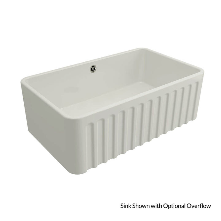Turner Hastings Novi Fine Fireclay Matte White Farmhouse Butler Sink