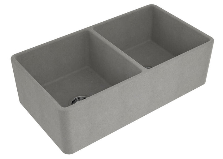 Turner Hastings Novi Fine Fireclay Concrete Look Farmhouse Butler Sink