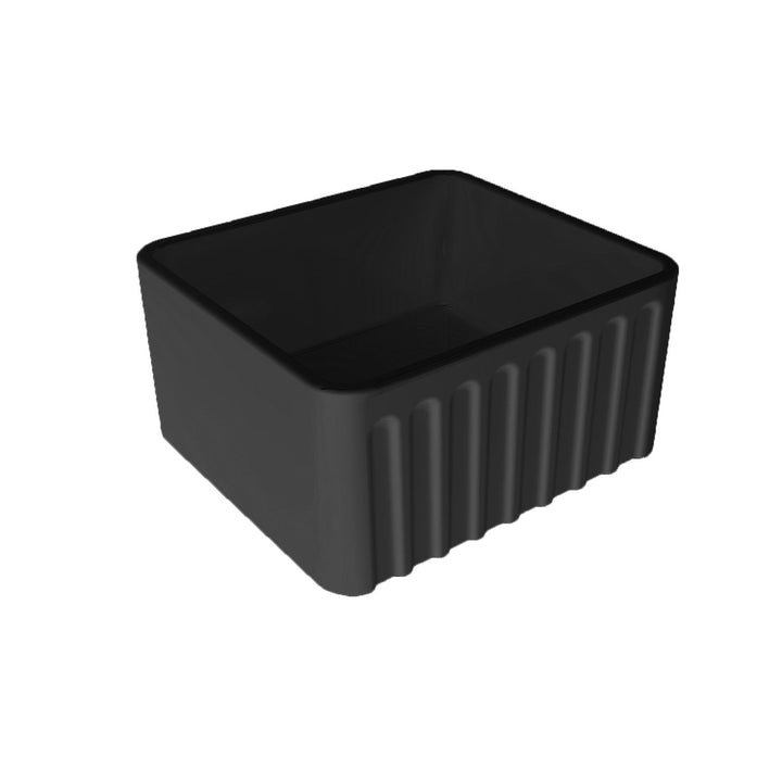Turner Hastings Novi Fine Fireclay Matte Black Farmhouse Butler Sink
