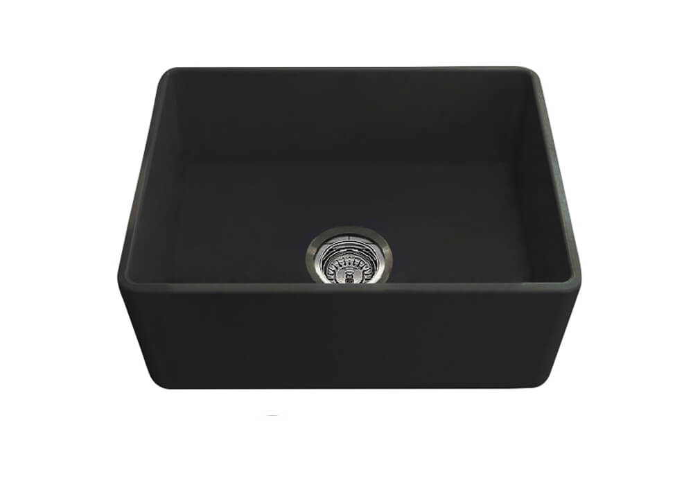 Turner Hastings Novi Fine Fireclay Matte Black Farmhouse Butler Sink