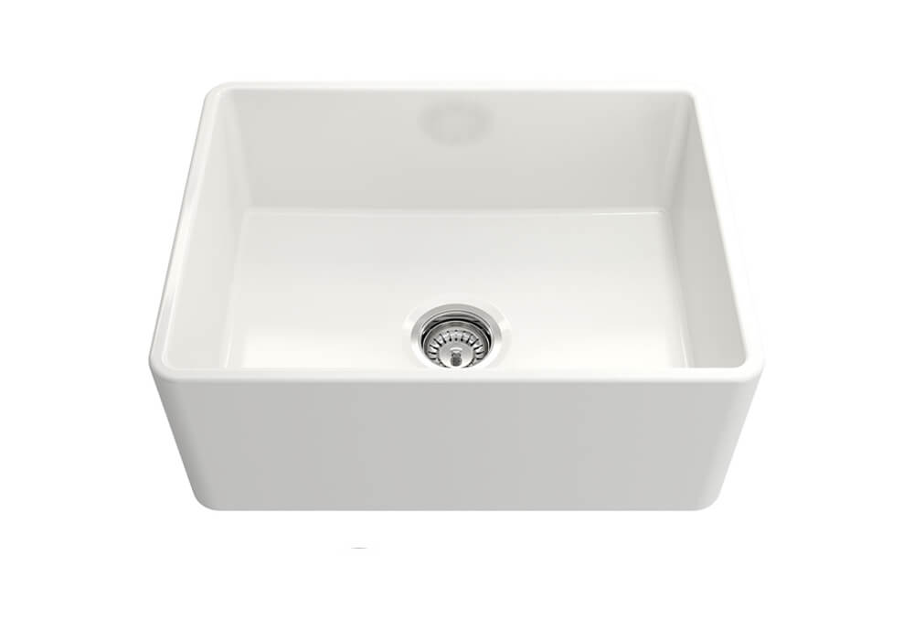 Turner Hastings Novi Fine Fireclay Gloss White Farmhouse Butler Sink