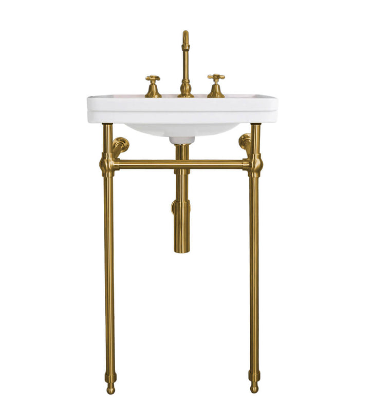 Turner Hastings Stafford 58 x 45 Nuovo Basin Stand Brushed Brass
