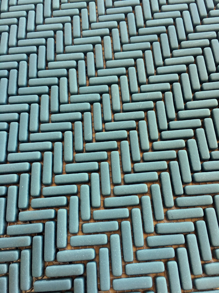The Micro Glass Herringbone Mosaic Collection